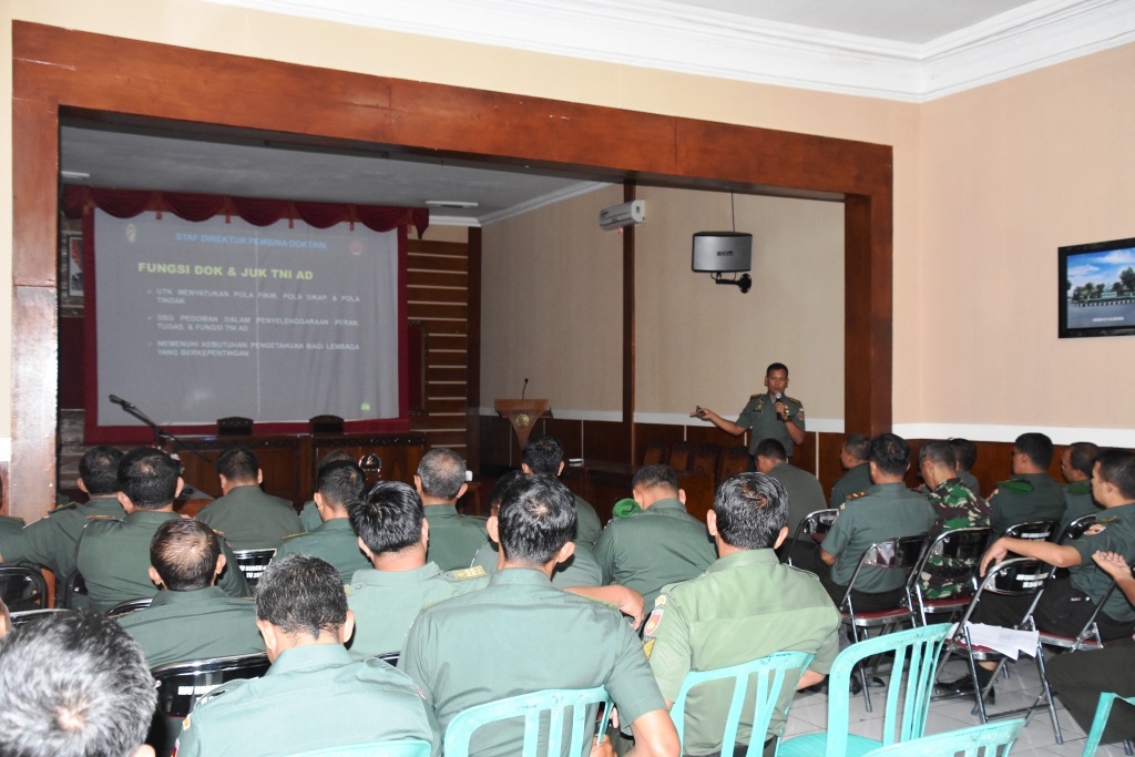 Kunjungan Kerja Tim Wasbin Doktrin dari Kodiklat TNI AD ke Korem 073/Makutarama